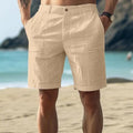 Men's Relaxed Fit Linen Summer Shorts 4