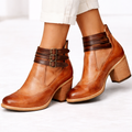 Structured Heel Ankle Boots for Women 1