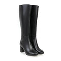 Square Toe Side Zip Knee-High Boots for Women 2