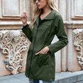 Beatrix | Hooded Rain Jacket with Elastic Waist for Women 4