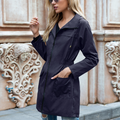 Beatrix | Hooded Rain Jacket with Elastic Waist for Women 5