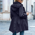 Beatrix | Hooded Rain Jacket with Elastic Waist for Women 6