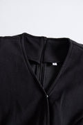 Wrap Midi Dress Buttoned Burgundy Fitted 6