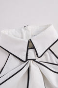 Sleeveless Halter Neck Blouse with Contrast Trim Detail 5