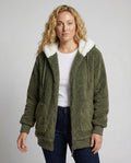 Women's Oversized Hooded Sherpa Jacket 1