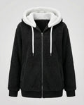 Women's Oversized Hooded Sherpa Jacket 2