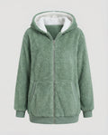 Women's Oversized Hooded Sherpa Jacket 6