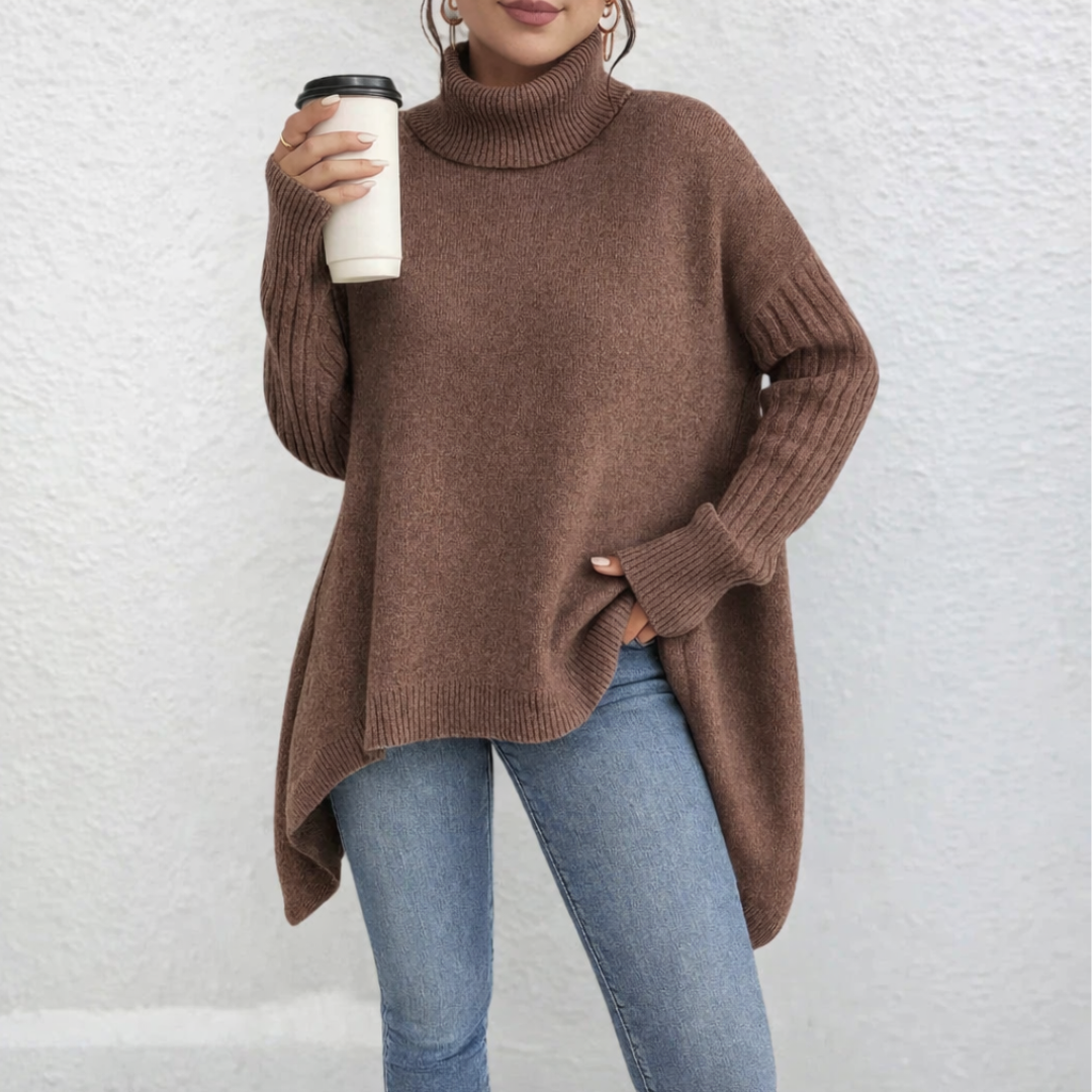 Florence | Loose Fit Soft Turtleneck Sweater for Women