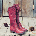 Lace-Up Side Buckle Knee-High Boots for Women 2