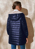 Lightweight Hooded Puffer Jacket with Ribbed Cuffs for Women 6