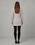 Longline Hooded Padded Puffer Coat for Women 5