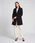 Shearling Lined Double-Breasted Coat for Women 4