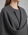 Built-In Scarf Cape Coat for Women 3