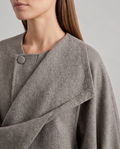 Built-In Scarf Cape Coat for Women 6