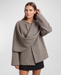Built-In Scarf Cape Coat for Women 5