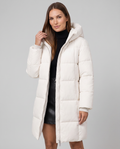 Black Quilted Puffer Coat for Women 6