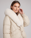 Beige Padded Puffer Jacket for Women 2