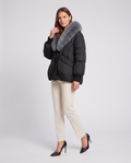 Beige Padded Puffer Jacket for Women 5