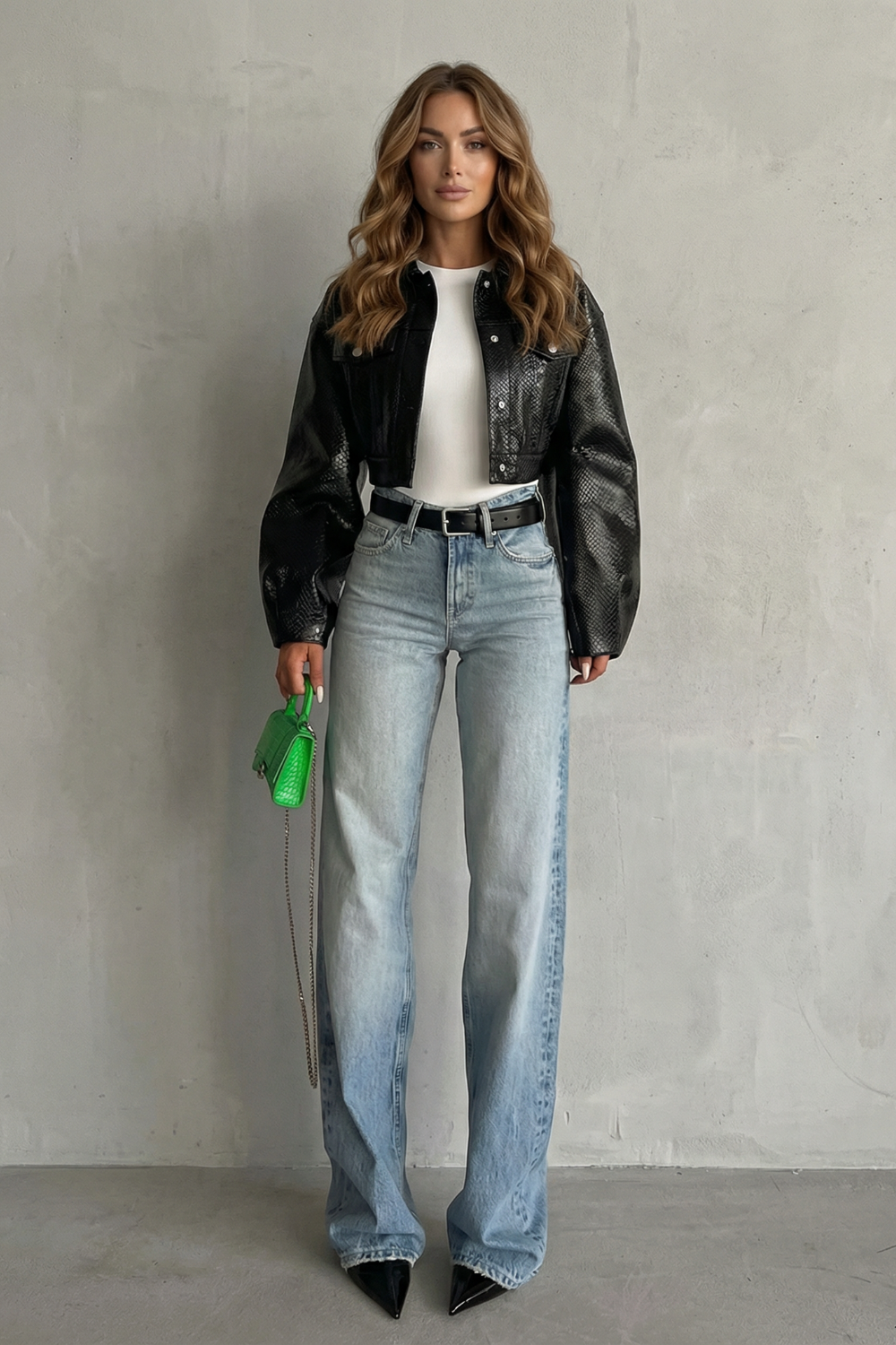 Women's Straight Leg Jeans, Mid Rise Light Wash