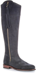 Valentina Sport | Navy Wide-Calf Riding Boots for Women 1
