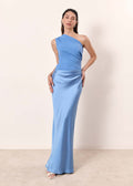 Women's One-Shoulder Wedding Guest Dress Evening Formal 6