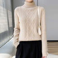 Rina | Relaxed Cable Knit Turtleneck Sweater for Women 1