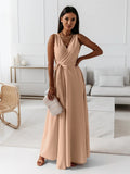 Women's Wrap Maxi Dress Wedding Guest Elegant 5