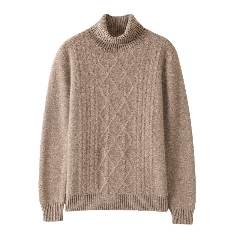Rina | Relaxed Cable Knit Turtleneck Sweater for Women