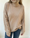 Mara | Oversized Turtleneck Sweater with Button Sleeves for Women 10