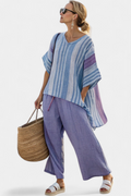 Linen Pants and Top Set Lavender Blue Casual Relaxed 4