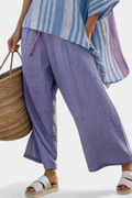 Linen Pants and Top Set Lavender Blue Casual Relaxed 3
