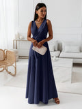 Women's Wrap Maxi Dress Wedding Guest Elegant 6