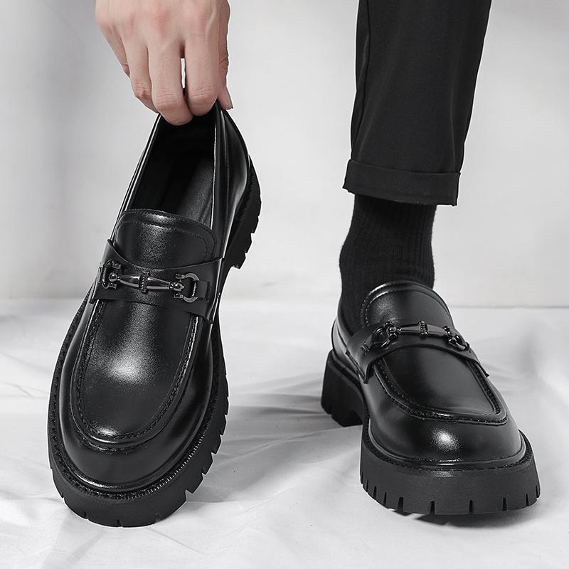 Silas | Chunky Sole Buckle Loafers for Men