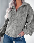 Greer | Quarter-Zip Textured Fleece Pullover for Women 4