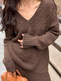 Janette | Elegant Women's Ribbed Knit Skirt Set 2