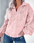 Greer | Quarter-Zip Textured Fleece Pullover for Women 2