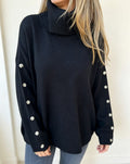 Mara | Oversized Turtleneck Sweater with Button Sleeves for Women 8