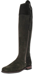 Valentina Slim | Olive Green Narrow-Calf Riding Boots for Women 5