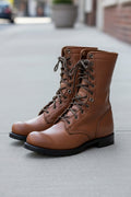 Vintage Lace-Up Combat Ankle Boots for Women 5