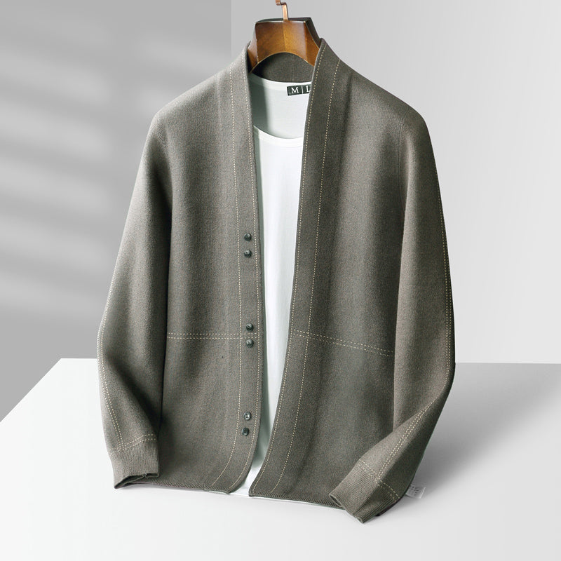 Wool Cardigan Weaver Relaxed Casual Everyday