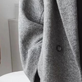 Long Wind-Resistant Wool Blend Coat for Women 6