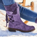 Slip-Resistant Suede Mid-Calf Winter Boots for Women 5