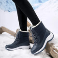 Waterproof Snow Boots for Women, Faux Fur Trim 4