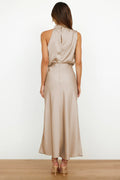 Women's Halter Evening Dress Chic Formal Fitted 5