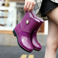 Serelina | Floral Detail Waterproof Rain Boots 5