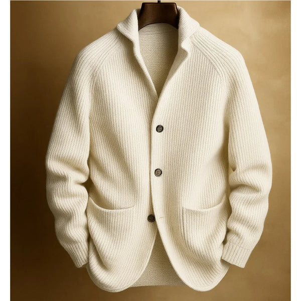 Bennett | Refined Men's Ribbed Blazer Cardigan