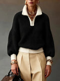Noelle | Cozy Women's Quarter-Zip Brushed Knit Sweater 6