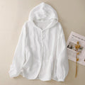 Odalys | Breezy Women's Hooded Linen Cardigan 2