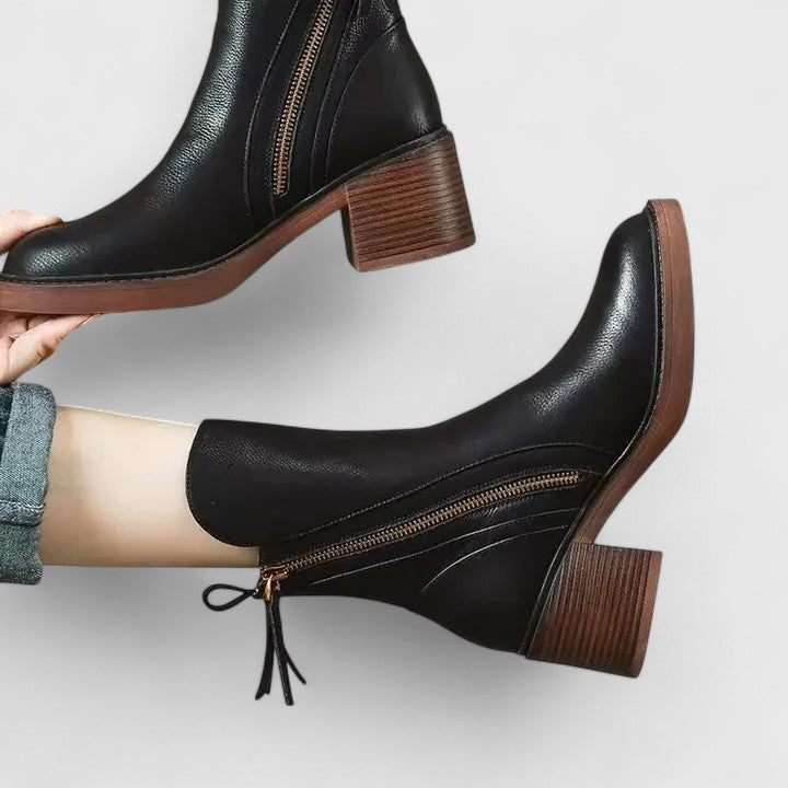 Gabby | Black Elegant Boots, All-Day Comfort