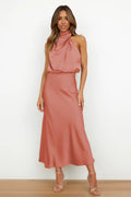 Women's Halter Evening Dress Chic Formal Fitted 6